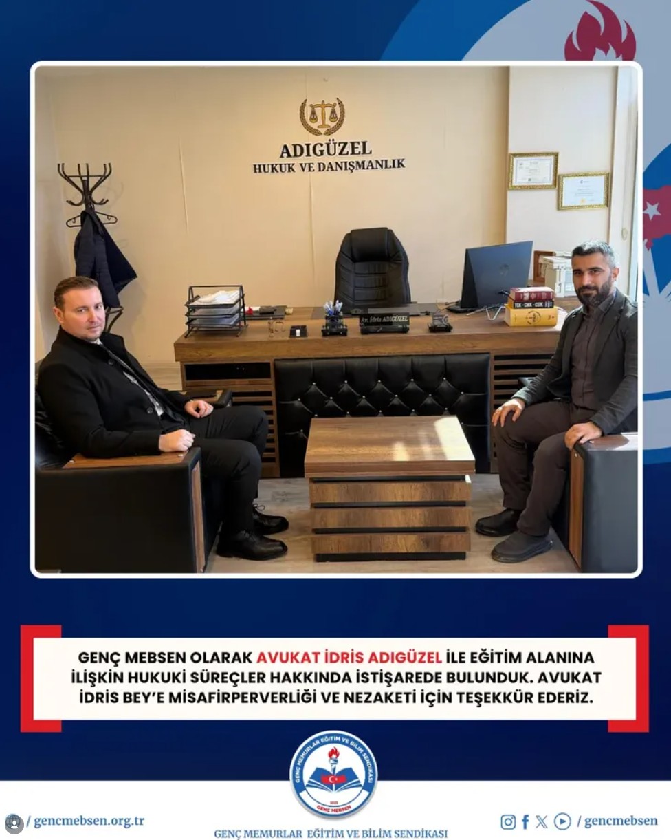 Genç MEBSEN Olarak Avukat İdris ADIGÜZEL'e Ziyaret